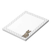 ブロンズエジプトマウかわいい漫画キャットイラストレーション ノートパッド (回転)