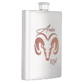 ブロンズエリアズザラム〔占星術の〕十二宮図モノグラム フラスク (右)