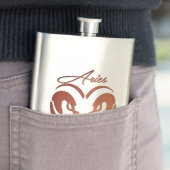 ブロンズエリアズザラム〔占星術の〕十二宮図モノグラム フラスク (インサイチュ)