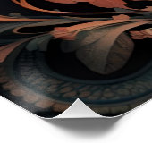 ブロンズエレガントズ4K詳細3Dデジタルのロベバード ポスター (コーナー)