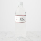 ブロンズエレガントバラ金ゴールドロゴ化粧瓶ラベル ペットボトルラベル (正面)