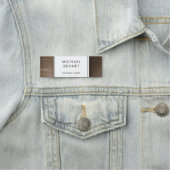 ブロンズエレガントブラウンつや消し金属事業 名札 (インサイチュ)