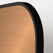 ブロンズエレガントメタリックモノグラム名メンズ ピックルボールラケット (左詳細)