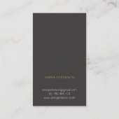 ブロンズエレガント金ゴールド部族の民族模様 名刺 (裏面)