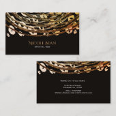ブロンズオレンジチーテプリントグラムエキゾチック美しい 名刺 (正面/裏面)