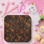 ブロンズオータムつる植物紙プレート ペーパープレート (パーティー)