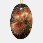 ブロンズオーバルオーナメント セラミックオーナメント (左)