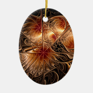 ブロンズオーバルオーナメント セラミックオーナメント