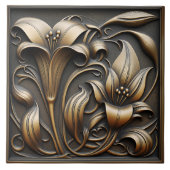 ブロンズカラリリー タイル (正面)