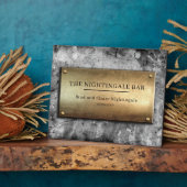 ブロンズクールグレーコンクリカスタムート記念碑 フォトプラーク (側面)