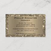 ブロンズグリッターイベントプランナー 名刺 (裏面)