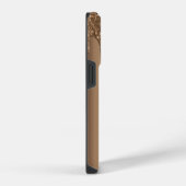 ブロンズグリッター垂れ銅モノグラム iPhoneケース (右側面)