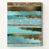 ブロンズグリッツモノグラムのノート ノートブック (裏面)