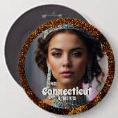 ブロンズグリッツPageantボタンピンカスタム写真 缶バッジ (正面&裏面)