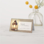 ブロンズグロウイングランタン  rustic wedding table プレイスカード (裏面)