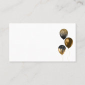 ブロンズゴールドイベントプランナーパーティーバルーン コーリングカード (裏面)