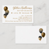 ブロンズゴールドイベントプランナーパーティーバルーン コーリングカード (正面/裏面)