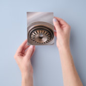 ブロンズシンク排水口 チラシ (手)