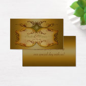 ブロンズスクロール結婚式の引き出物ラベル (デスク)