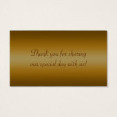 ブロンズスクロール結婚式の引き出物ラベル (裏面)