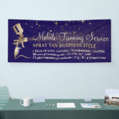 ブロンズスプレータンニング海軍 横断幕 (トレードショー)