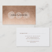 ブロンズタンニングサロンアポイントメントカード 予約カード (正面/裏面)