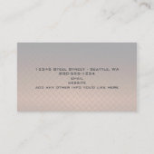 ブロンズダイヤモンド板名刺 名刺 (裏面)