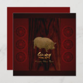 ブロンズドラムズピグイヤーベトナムスクエア招待状 招待状 (正面/裏面)