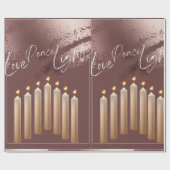 ブロンズハヌカーをテーマにした包装紙 ラッピングペーパー (フラット)