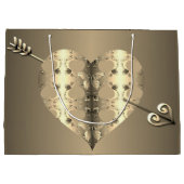 ブロンズハートバラバレンタインデー ラージペーパーバッグ (裏面)