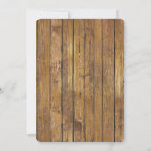 ブロンズバラウッド結婚フローラズディナー招待状 招待状 (裏面)