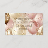 ブロンズバラバルーンアーチアーティストパーティープランナー 名刺 (裏面)