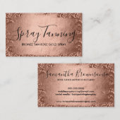 ブロンズバラ金ゴールドスワールスプレータン 名刺 (正面/裏面)