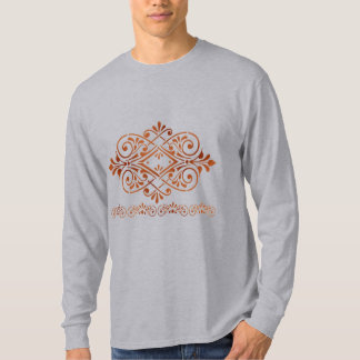 ブロンズバロックモチーフTシャツ メンズ  Tシャツ