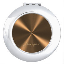 ブロンズパーソナライズされたメタリックの放射状テクスチャ