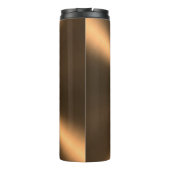 ブロンズパーソナライズされたメタリックの放射状テクスチャ タンブラー (裏面)