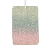 ブロンズピンクフェイクグリッター カーエアーフレッシュナー (裏面)