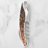 ブロンズフェイクグリッタースパークルズモノグラム ソムリエナイフ (裏面)