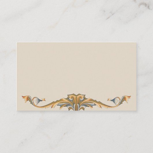 ブロンズフビクトリアンライの名刺 名刺 (裏面)