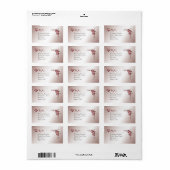 ブロンズフローラ結婚式の引き出物リップバームチューブ ラベル (フルシート)