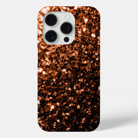 ブロンズブラウンのフェイクギラギラ輝き Case-Mate iPhoneケース (裏面)