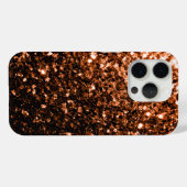 ブロンズブラウンのフェイクギラギラ輝き Case-Mate iPhoneケース (裏面 (横))