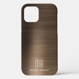 ブロンズブラウンメタリックモノグラム Case-Mate iPhone カバー