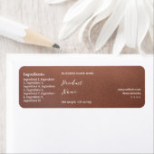 ブロンズブランド名製品の瓶ラップ製品ラベル ラベル (インサイチュ)