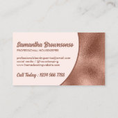 ブロンズベージュはっきりしたシンプル 名刺 (裏面)