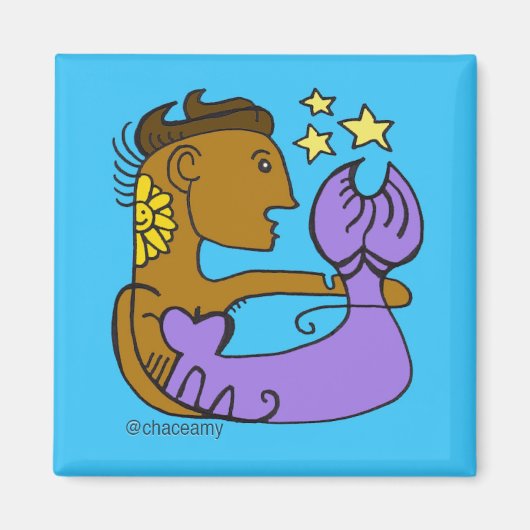 ブロンズマーメイド美しい マグネット (正面)