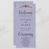 ブロンズムーンフェイズシルバー結婚式 プログラム (正面/裏面)