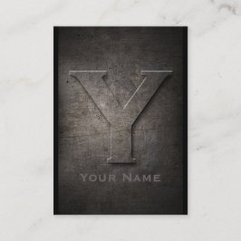 ブロンズメタルモノグラムのY名刺 名刺