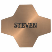 ブロンズモダンメタリック金ゴールドスポーツパーソナライズされた サッカーボール (フラット)