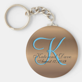 ブロンズモノグラムアメージングファブ キーホルダー